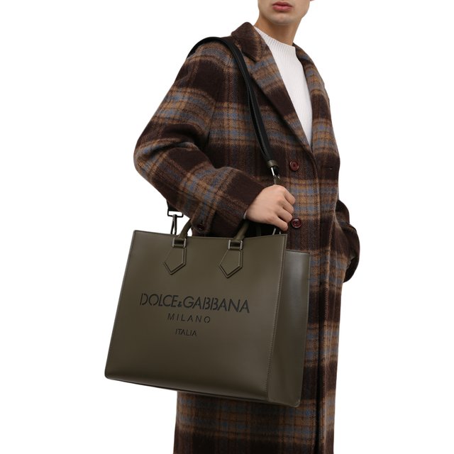 фото Кожаная сумка-тоут edge dolce & gabbana