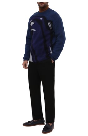 Мужские кожаные лоферы BARRETT темно-синего цвета, арт. 221U011.12/MASTCALF | Фото 2 (Материал внешний: Кожа; Материал внутренний: Натуральная кожа; Стили: Классический)