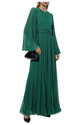Женское платье DOLCE & GABBANA зеленого цвета по цене 599500 руб., арт. F6AACT/FUSNW | Фото 2 Женское платье DOLCE & GABBANA зеленого цвета, арт. F6AACT/FUSNW | Фото 2 (Рукава: Длинные; Длина Ж (юбки, платья, шорты): Макси; Материал подклада: Шелк; Материал внешний: Синтетический материал; Стили: Романтичный; Случай: Вечерний; Женское Кросс-КТ: Платье-одежда; Региональные ограничения белый список (Axapta Mercury): RU)