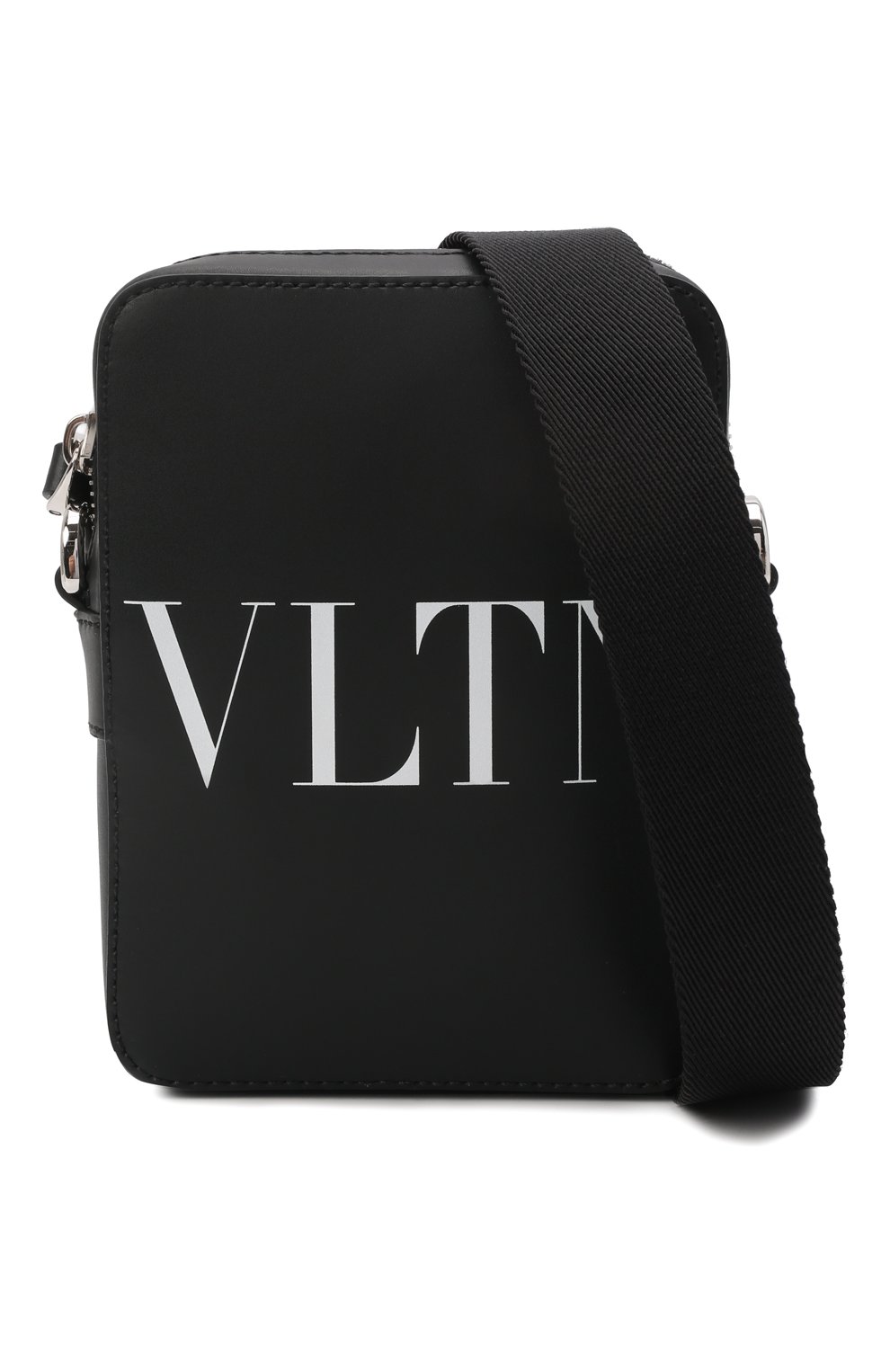 Мужская кожаная сумка vltn VALENTINO черного цвета по цене 0 руб., арт. XY2B0943/WJW | Фото 6 Мужская кожаная сумка vltn VALENTINO черного цвета, арт. XY2B0943/WJW | Фото 6 (Материал: Натуральная кожа; Размер: mini; Ремень/цепочка: На ремешке)