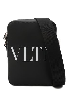 Мужская кожаная сумка vltn VALENTINO черного цвета по цене 0 руб., арт. XY2B0943/WJW | Фото 6 Мужская кожаная сумка vltn VALENTINO черного цвета, арт. XY2B0943/WJW | Фото 6 (Материал: Натуральная кожа; Размер: mini; Ремень/цепочка: На ремешке)