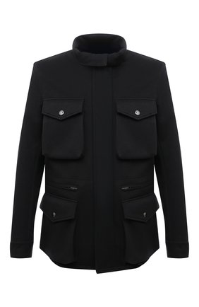 Мужская куртка DOLCE & GABBANA темно-серого цвета, арт. G9WN5T/FU23I | Фото 1 (Кросс-КТ: Куртка; Мужское Кросс-КТ: шерсть и кашемир; Материал внешний: Шерсть, Синтетический материал, Кашемир; Рукава: Длинные; Длина (верхняя одежда): До середины бедра; Региональные ограничения белый список (Axapta Mercury): RU; Стили: Кэжуэл)