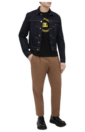 Мужская хлопковая футболка DOLCE & GABBANA черного цвета по цене 42900 руб., арт. G80B2T/FU7EQ | Фото 2 Мужская хлопковая футболка DOLCE & GABBANA черного цвета, арт. G80B2T/FU7EQ | Фото 2 (Длина (для топов): Стандартные; Материал внешний: Хлопок; Рукава: Короткие; Принт: С принтом; Стили: Спорт-шик; Региональные ограничения белый список (Axapta Mercury): RU)