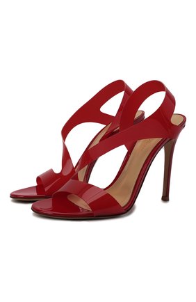 Женские босоножки metropolis GIANVITO ROSSI красного цвета по цене 51450 руб., арт. G31841.15RIC.GSVTABT | Фото 1 Женские босоножки metropolis GIANVITO ROSSI красного цвета, арт. G31841.15RIC.GSVTABT | Фото 1 (Подошва: Плоская; Материал внутренний: Натуральная кожа; Материал внешний: Экокожа; Каблук высота: Высокий; Каблук тип: Шпилька)