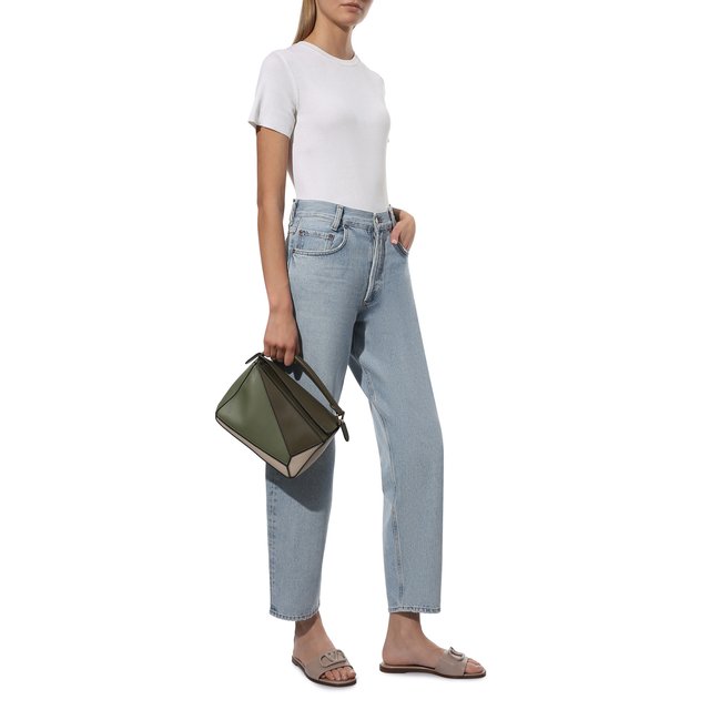 фото Кожаные шлепанцы vlogo signature valentino