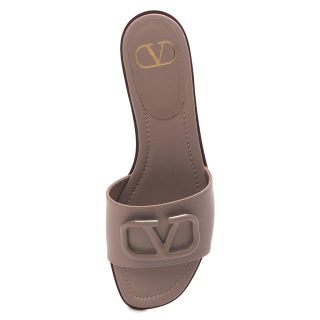 фото Кожаные шлепанцы vlogo signature valentino