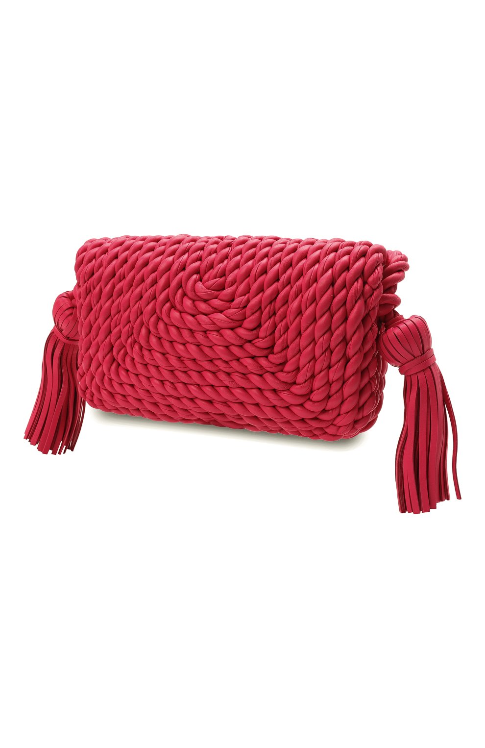 Женская сумка classic BOTTEGA VENETA розового цвета, арт. 680185/V1FS0 | Фото 4 (Сумки-технические: Сумки через плечо; Размер: medium; Материал: Натуральная кожа)