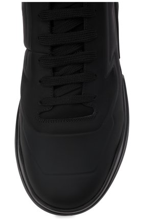 Мужские кожаные кроссовки polarius 19 lr PRADA черного цвета, арт. 4T3535-HEC-F0002 | Фото 6 (Материал внешний: Кожа; Стили: Классический; Материал утеплителя: Без утеплителя; Подошва: Массивная)