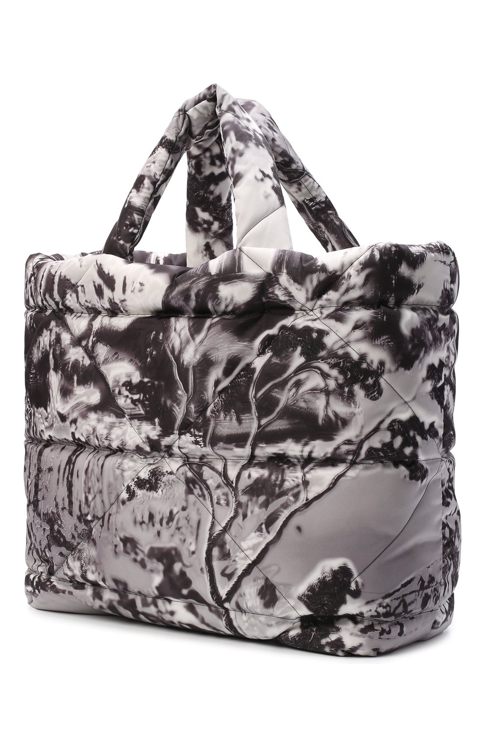 Мужская текстильная сумка-шопер PRADA серого цвета, арт. 2VG082-2DXT-F0424-OLO | Фото 2 (Материал: Текстиль; Размер: large)