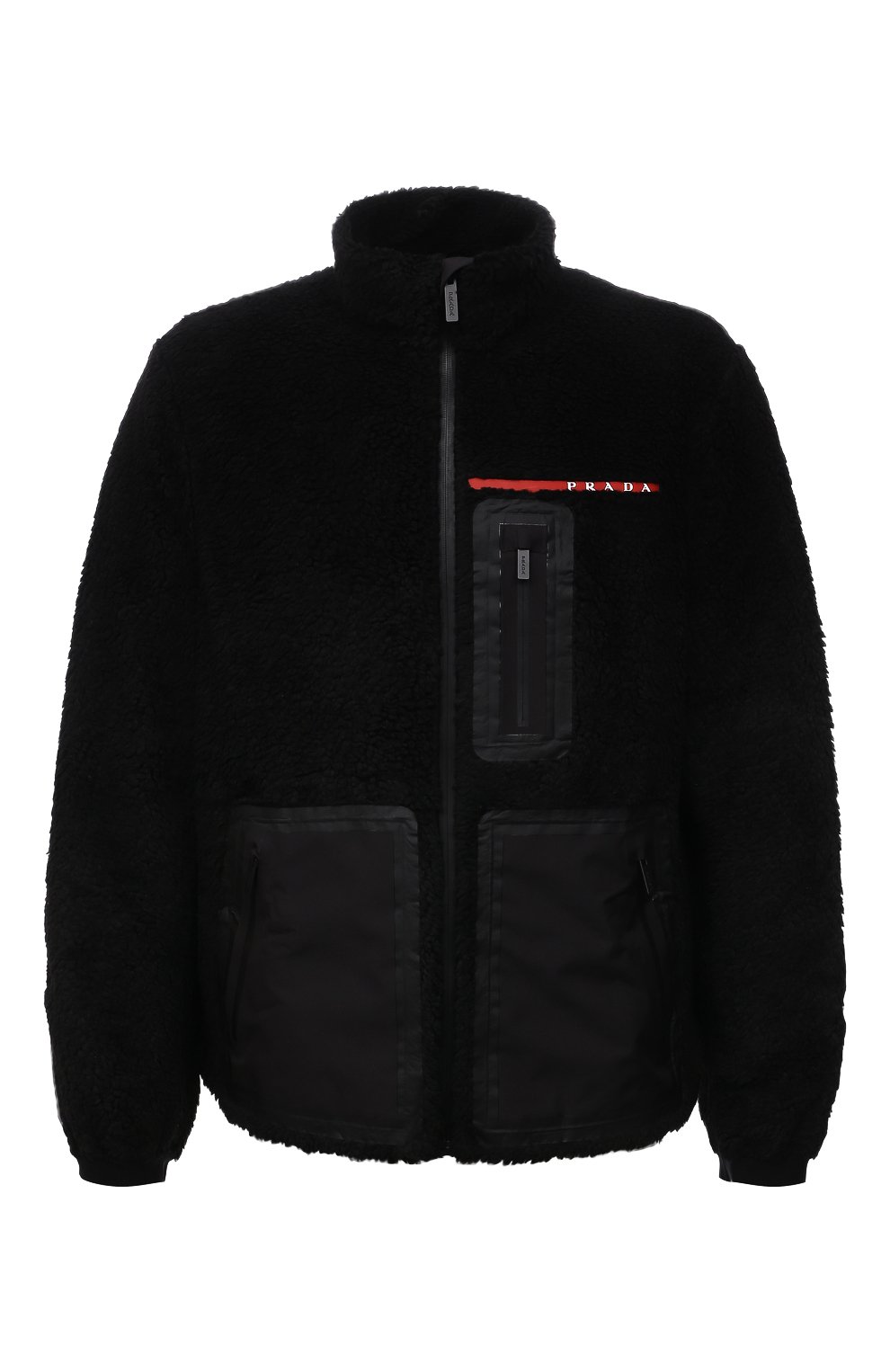 Мужская куртка PRADA черного цвета, арт. SGB659-1ZOB-F0002-202 | Фото 1 (Кросс-КТ: Куртка; Рукава: Длинные; Материал внешний: Синтетический материал; Региональные ограничения белый список (Axapta Mercury): RU; Мужское Кросс-КТ: утепленные куртки; Длина (верхняя одежда): Короткие; Стили: Минимализм)