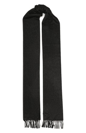 Мужской кашемировый шарф PRADA серого цвета по цене 105000 руб., арт. 1FS005-1YMF-F0480 | Фото 1