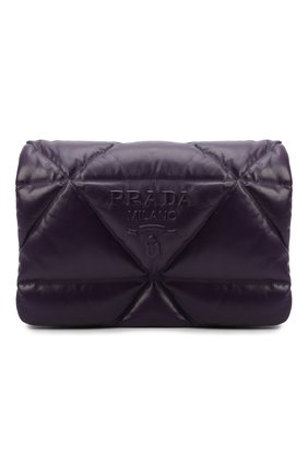 Женская сумка PRADA фиолетового цвета, арт. 1BD306-2DYI-F0030-VAM | Фото 1 (Размер: medium; Материал: Натуральная кожа; Сумки-технические: Сумки через плечо)