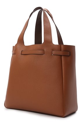 Женский сумка-тоут PRADA коричневого цвета, арт. 1BG339-2DKV-F00Z9-OOM | Фото 2 (Размер: medium; Материал: Натуральная кожа; Сумки-технические: Сумки-шопперы)