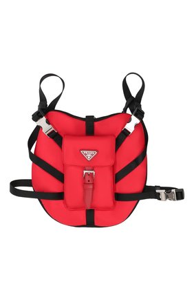 Шлейка для собак PRADA красного цвета по цене 78000 руб., арт. 2YX003-2DMI-F0011 | Фото 1 Шлейка для собак PRADA красного цвета, арт. 2YX003-2DMI-F0011 | Фото 1