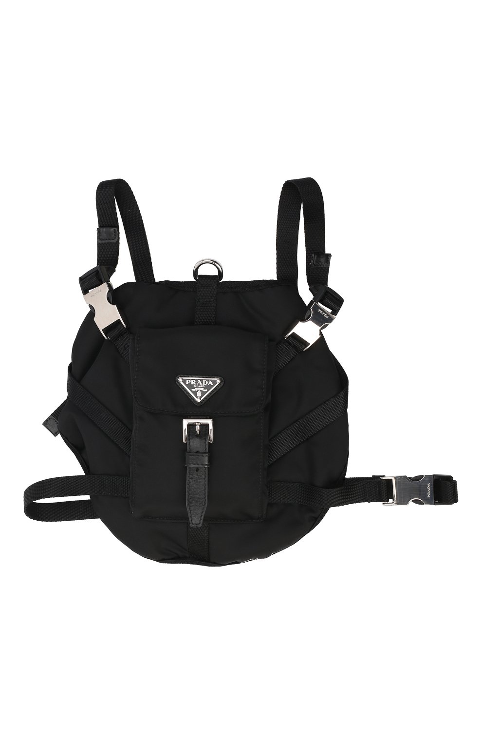 Шлейка для собак PRADA черного цвета, арт. 2YX003-2DMI-F0002 | Фото 1