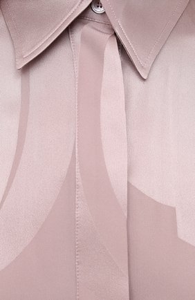 Женское шелковое платье KITON розового цвета, арт. D53330K0989A | Фото 5 (Материал внешний: Шелк; Рукава: Длинные; Случай: Вечерний; Длина Ж (юбки, платья, шорты): Макси; Стили: Романтичный; Женское Кросс-КТ: Платье-одежда)