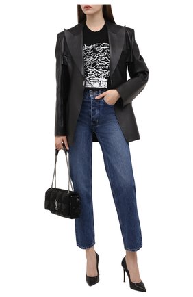 Женский хлопковая майка ALEXANDER MCQUEEN черно-белого цвета по цене 23550 руб., арт. 687511/QZAFE | Фото 2 Женский хлопковая майка ALEXANDER MCQUEEN черно-белого цвета, арт. 687511/QZAFE | Фото 2 (Длина (для топов): Стандартные; Материал внешний: Хлопок; Женское Кросс-КТ: Майка-одежда; Стили: Гранж; Региональные ограничения белый список (Axapta Mercury): RU; Рукава: Без рукавов)