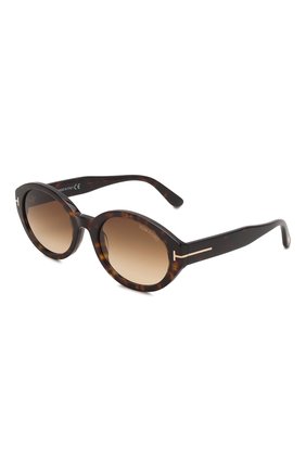 Женские солнцезащитные очки TOM FORD коричневого цвета, арт. TF916 52F | Фото 1 (Тип очков: С/з; Оптика Гендер: оптика-женское; Очки форма: Овальные)