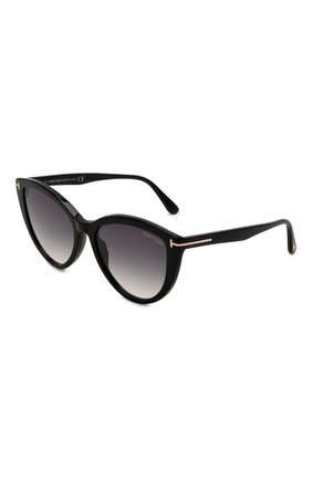 Женские солнцезащитные очки TOM FORD черного цвета, арт. TF915 01B | Фото 1 (Тип очков: С/з; Оптика Гендер: оптика-женское; Очки форма: Cat-eye)