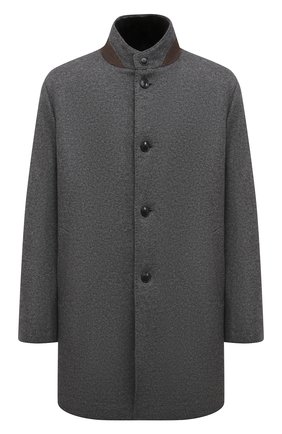 Кашемировое пальто с меховой подкладкой