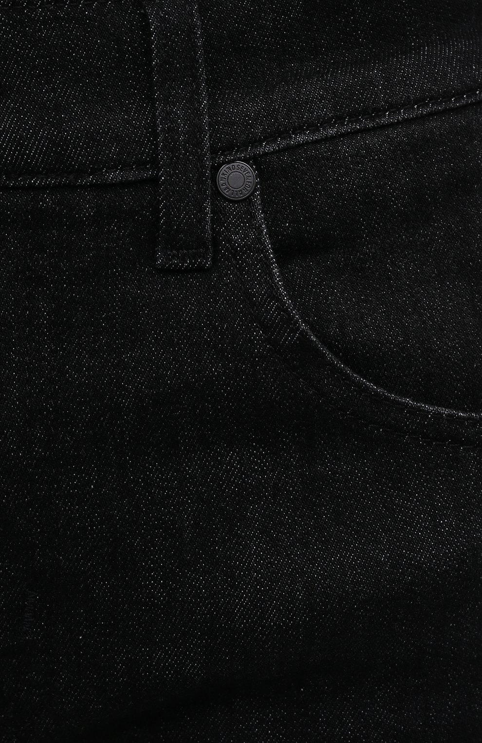 Мужские джинсы 7 FOR ALL MANKIND черного цвета, арт. JSMSB820LK | Фото 5 (Силуэт М (брюки): Прямые; Кросс-КТ: Деним; Длина (брюки, джинсы): Стандартные; Материал внешний: Хлопок, Деним; Стили: Кэжуэл)