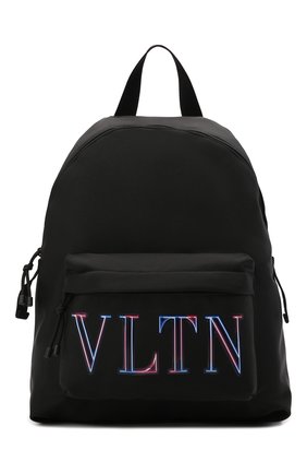 Мужской текстильный рюкзак neon vltn VALENTINO черного цвета, арт. XY2B0993/ITA | Фото 1 (Материал: Текстиль; Размер: large; Стили: Кэжуэл)