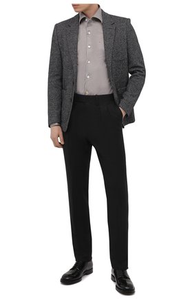 Мужская хлопковая рубашка KITON серого цвета по цене 63400 руб., арт. UMCNERH0804608 | Фото 2 Мужская хлопковая рубашка KITON серого цвета, арт. UMCNERH0804608 | Фото 2 (Материал внешний: Хлопок; Длина (для топов): Стандартные; Рукава: Длинные; Случай: Повседневный; Манжеты: На пуговицах; Рубашки М: Slim Fit; Принт: Однотонные; Стили: Кэжуэл; Воротник: Кент)