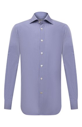 Мужская хлопковая сорочка KITON синего цвета по цене 55150 руб., арт. UCIH0809132 | Фото 1 Мужская хлопковая сорочка KITON синего цвета, арт. UCIH0809132 | Фото 1 (Материал внешний: Хлопок; Длина (для топов): Стандартные; Рукава: Длинные; Случай: Формальный; Манжеты: На пуговицах; Воротник: Акула; Рубашки М: Regular Fit; Принт: Клетка; Стили: Классический)