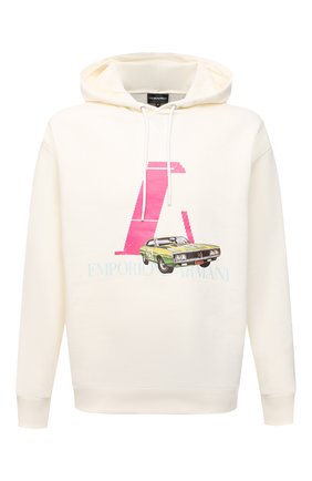 Мужской хлопковое худи EMPORIO ARMANI кремвого цвета по цене 39950 руб., арт. 3L1M8Q/1JW3Z | Фото 1 Мужской хлопковое худи EMPORIO ARMANI кремвого цвета, арт. 3L1M8Q/1JW3Z | Фото 1 (Материал внешний: Хлопок; Рукава: Длинные; Длина (для топов): Стандартные; Мужское Кросс-КТ: Худи-одежда; Принт: С принтом; Стили: Спорт-шик)