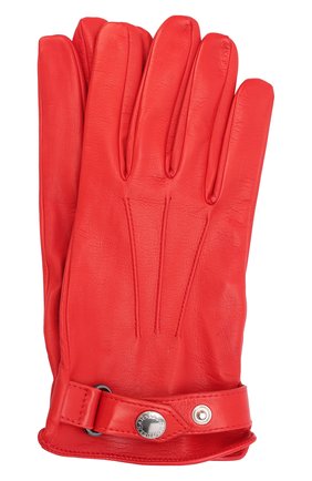 Мужские кожаные перчатки ALEXANDER MCQUEEN красного цвета, арт. 624969/4C52Q | Фото 1 (Мужское Кросс-КТ: Кожа и замша; Региональные ограничения белый список (Axapta Mercury): RU; Материал: Натуральная кожа)