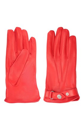 Мужские кожаные перчатки ALEXANDER MCQUEEN красного цвета, арт. 624969/4C52Q | Фото 2 (Мужское Кросс-КТ: Кожа и замша; Региональные ограничения белый список (Axapta Mercury): RU; Материал: Натуральная кожа)