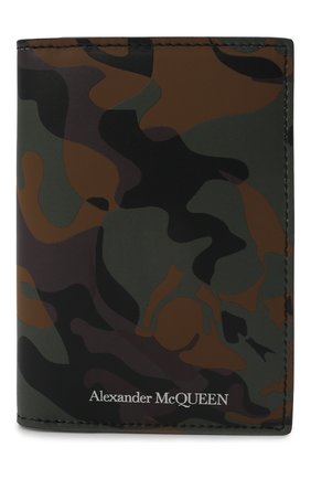 Мужской кожаный футляр для кредитных карт ALEXANDER MCQUEEN хаки цвета по цене 25550 руб., арт. 625523/1AAEN | Фото 1 Мужской кожаный футляр для кредитных карт ALEXANDER MCQUEEN хаки цвета, арт. 625523/1AAEN | Фото 1 (Материал: Натуральная кожа)