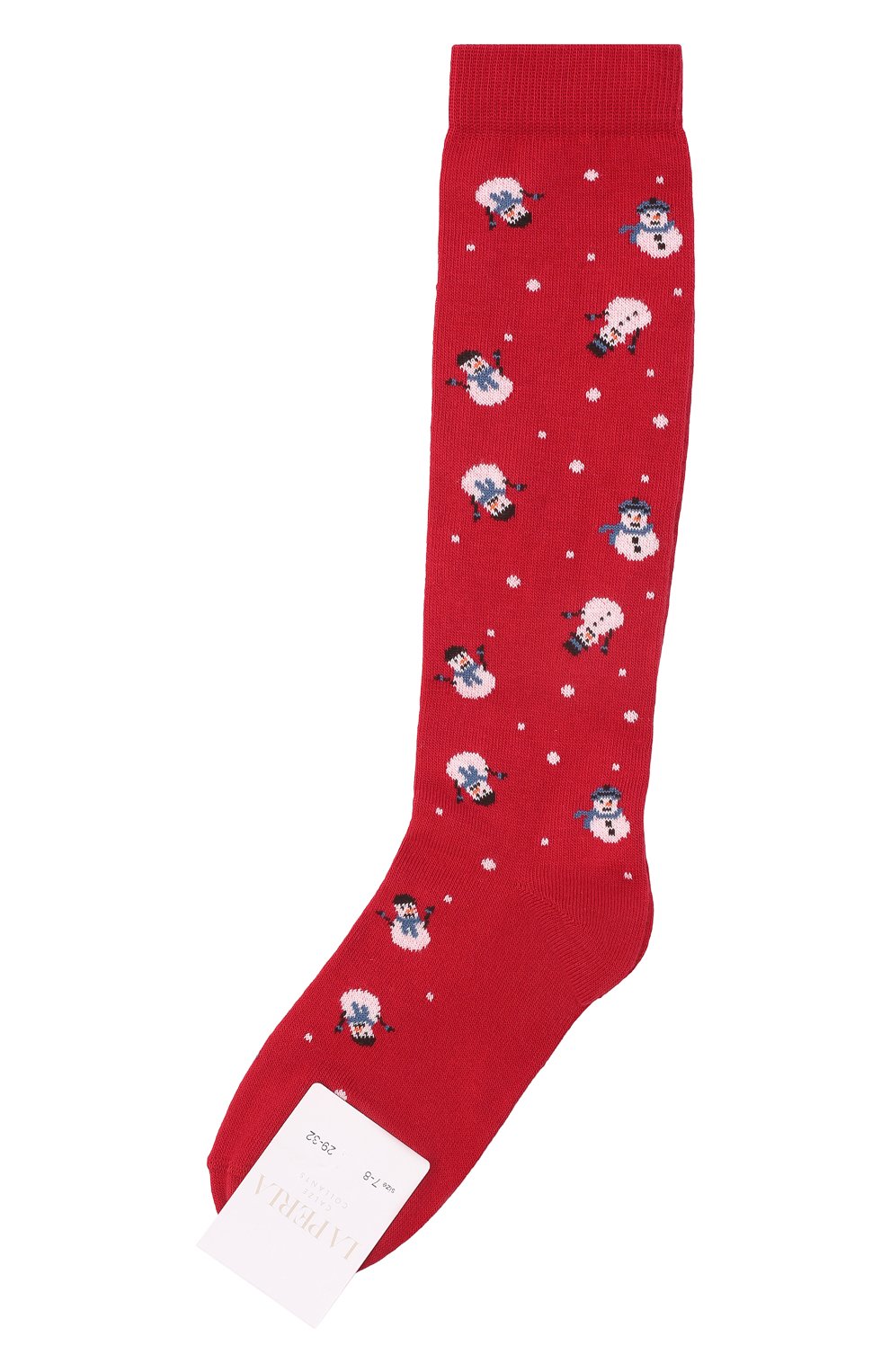 Детские хлопковые носки LA PERLA красного цвета, арт. 46320/7-8 | Фото 1 (Материал: Текстиль, Хлопок; Кросс-КТ: Носки)