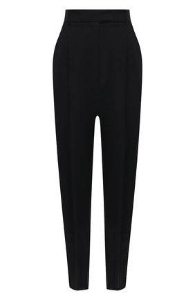 Женские шерстяные брюки ALEXANDER MCQUEEN черного цвета, арт. 682511/QJACA | Фото 1 (Длина (брюки, джинсы): Стандартные; Материал внешний: Шерсть; Стили: Гламурный; Женское Кросс-КТ: Брюки-одежда; Силуэт Ж (брюки и джинсы): Узкие; Региональные ограничения белый список (Axapta Mercury): RU)