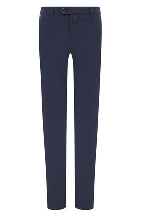 Мужские хлопковые брюки KITON темно-синего цвета, арт. UFPP79J0762A | Фото 1 (Длина (брюки, джинсы): Стандартные; Материал внешний: Хлопок; Случай: Повседневный; Силуэт М (брюки): Чиносы; Стили: Кэжуэл)