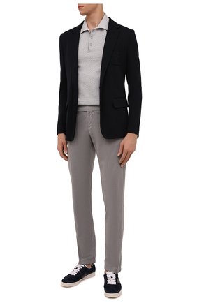 Мужские хлопковые брюки KITON серого цвета по цене 98250 руб., арт. UFPP79J0762A | Фото 2 Мужские хлопковые брюки KITON серого цвета, арт. UFPP79J0762A | Фото 2 (Материал внешний: Хлопок; Длина (брюки, джинсы): Стандартные; Случай: Повседневный; Силуэт М (брюки): Чиносы; Стили: Кэжуэл)