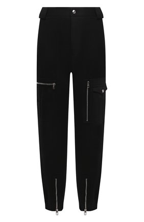 Мужские хлопковые джоггеры ALEXANDER MCQUEEN черного цвета, арт. 671880/QSS22 | Фото 1 (Длина (брюки, джинсы): Стандартные; Материал внешний: Хлопок; Силуэт М (брюки): Джоггеры, Карго; Стили: Гранж)