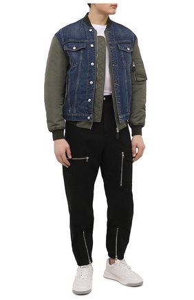 Мужские хлопковые джоггеры ALEXANDER MCQUEEN черного цвета по цене 108000 руб., арт. 671880/QSS22 | Фото 2 Мужские хлопковые джоггеры ALEXANDER MCQUEEN черного цвета, арт. 671880/QSS22 | Фото 2 (Длина (брюки, джинсы): Стандартные; Материал внешний: Хлопок; Силуэт М (брюки): Джоггеры, Карго; Стили: Гранж)