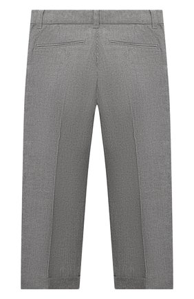 Детские брюки BONPOINT серого цвета по цене 10010 руб., арт. S01BPAWO0901(294)_842689 | Фото 2 Детские брюки BONPOINT серого цвета, арт. S01BPAWO0901(294)_842689 | Фото 2