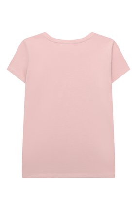 Детская хлопковая футболка BONPOINT светло-розового цвета, арт. S01GTSKN0802(121A)_844543 | Фото 2 (Материал внешний: Хлопок; Рукава: Короткие; Ростовка одежда: 13 - 15 лет | 158 см)