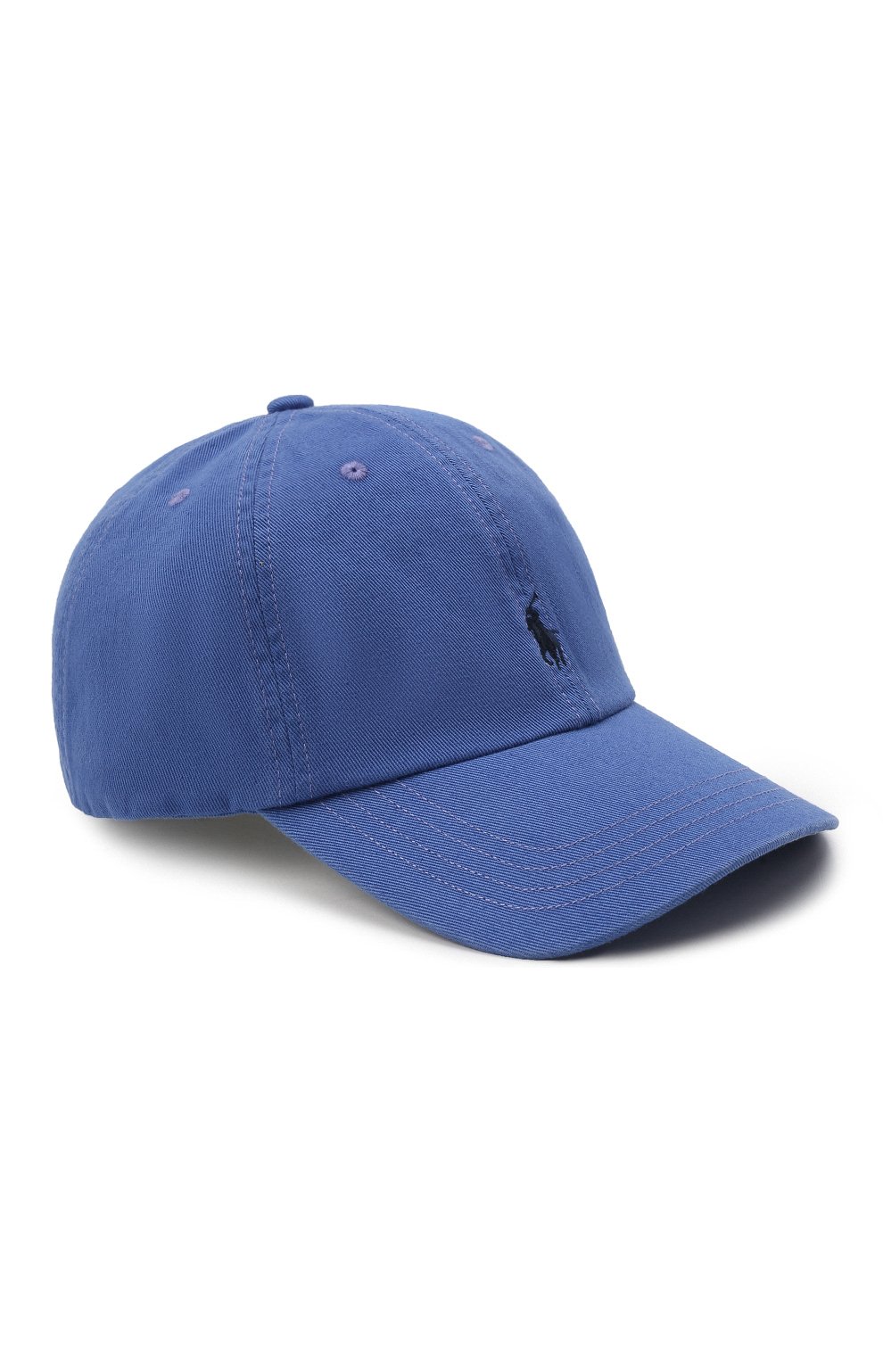 Детская хлопковая бейсболка POLO RALPH LAUREN синего цвета, арт. 323785653 | Фото 1 (Материал: Текстиль, Хлопок)