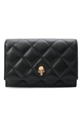 Женский клатч skull mini ALEXANDER MCQUEEN черного цвета по цене 77600 руб., арт. 613088/1VCAF | Фото 1 Женский клатч skull mini ALEXANDER MCQUEEN черного цвета, арт. 613088/1VCAF | Фото 1 (Размер: mini; Материал: Натуральная кожа; Ремень/цепочка: На ремешке; Женское Кросс-КТ: Клатч-клатчи, Вечерняя сумка)