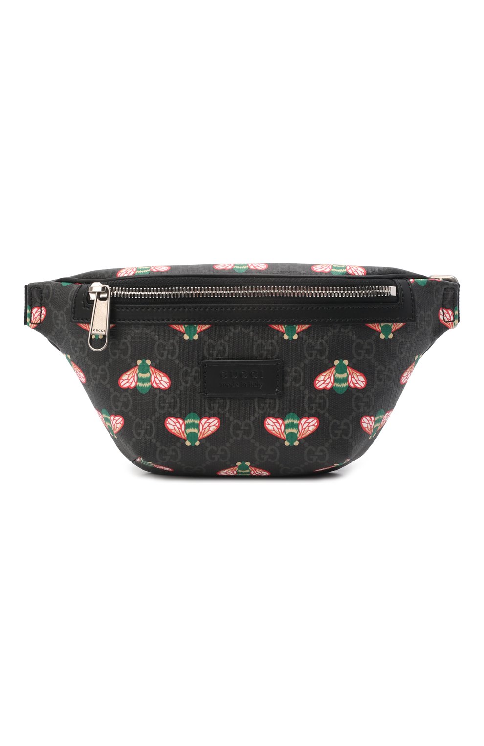Мужская поясная сумка bestiary GUCCI черного цвета, арт. 675181/UIEBN | Фото 1 (Случай: Повседневный; Ремень/цепочка: На ремешке; Материал: Текстиль, Экокожа; Размер: small)