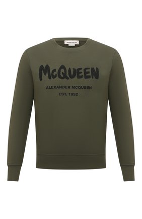 Мужской хлопковый свитшот ALEXANDER MCQUEEN хаки цвета по цене 58200 руб., арт. 688713/QSZ81 | Фото 1 Мужской хлопковый свитшот ALEXANDER MCQUEEN хаки цвета, арт. 688713/QSZ81 | Фото 1 (Длина (для топов): Стандартные; Материал внешний: Хлопок; Рукава: Длинные; Мужское Кросс-КТ: свитшот-одежда; Принт: С принтом; Стили: Милитари; Региональные ограничения белый список (Axapta Mercury): RU)