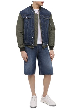 Мужские джинсовые шорты ALEXANDER MCQUEEN синего цвета по цене 56950 руб., арт. 677779/QSY66 | Фото 2 Мужские джинсовые шорты ALEXANDER MCQUEEN синего цвета, арт. 677779/QSY66 | Фото 2 (Длина Шорты М: Ниже колена; Материал внешний: Хлопок, Деним; Кросс-КТ: Деним; Принт: Без принта; Стили: Кэжуэл; Региональные ограничения белый список (Axapta Mercury): RU; Случай: Повседневный)