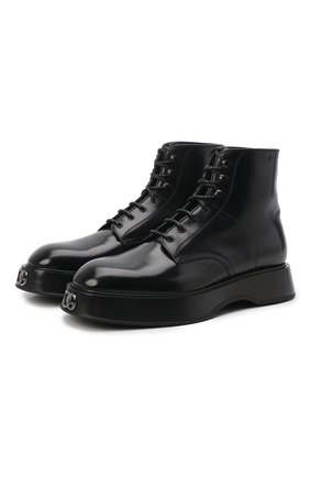 Мужские кожаные ботинки michelangelo DOLCE & GABBANA черного цвета, арт. A60419/A1203 | Фото 1 (Материал внешний: Кожа; Подошва: Массивная; Материал внутренний: Натуральная кожа; Мужское Кросс-КТ: Ботинки-обувь, Байкеры-обувь; Материал утеплителя: Без утеплителя; Длина стельки: 24,5, 25,3, 25,7, 26,1, 26,5, 26,9, 27,3, 27,7, 28,1, 28,5, 28,9, 29,3, 30,1)