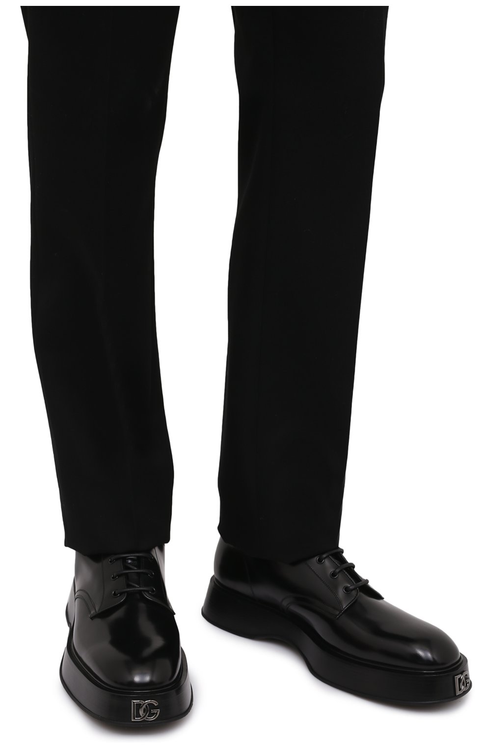 Мужские кожаные ботинки michelangelo DOLCE & GABBANA черного цвета, арт. A60419/A1203 | Фото 3 (Материал внешний: Кожа; Мужское Кросс-КТ: Ботинки-обувь, Байкеры-обувь; Материал внутренний: Натуральная кожа; Материал утеплителя: Без утеплителя; Подошва: Массивная; Длина стельки: 24,5, 25,3, 25,7, 26,1, 26,5, 26,9, 27,3, 27,7, 28,1, 28,5, 28,9, 29,3, 30,1)