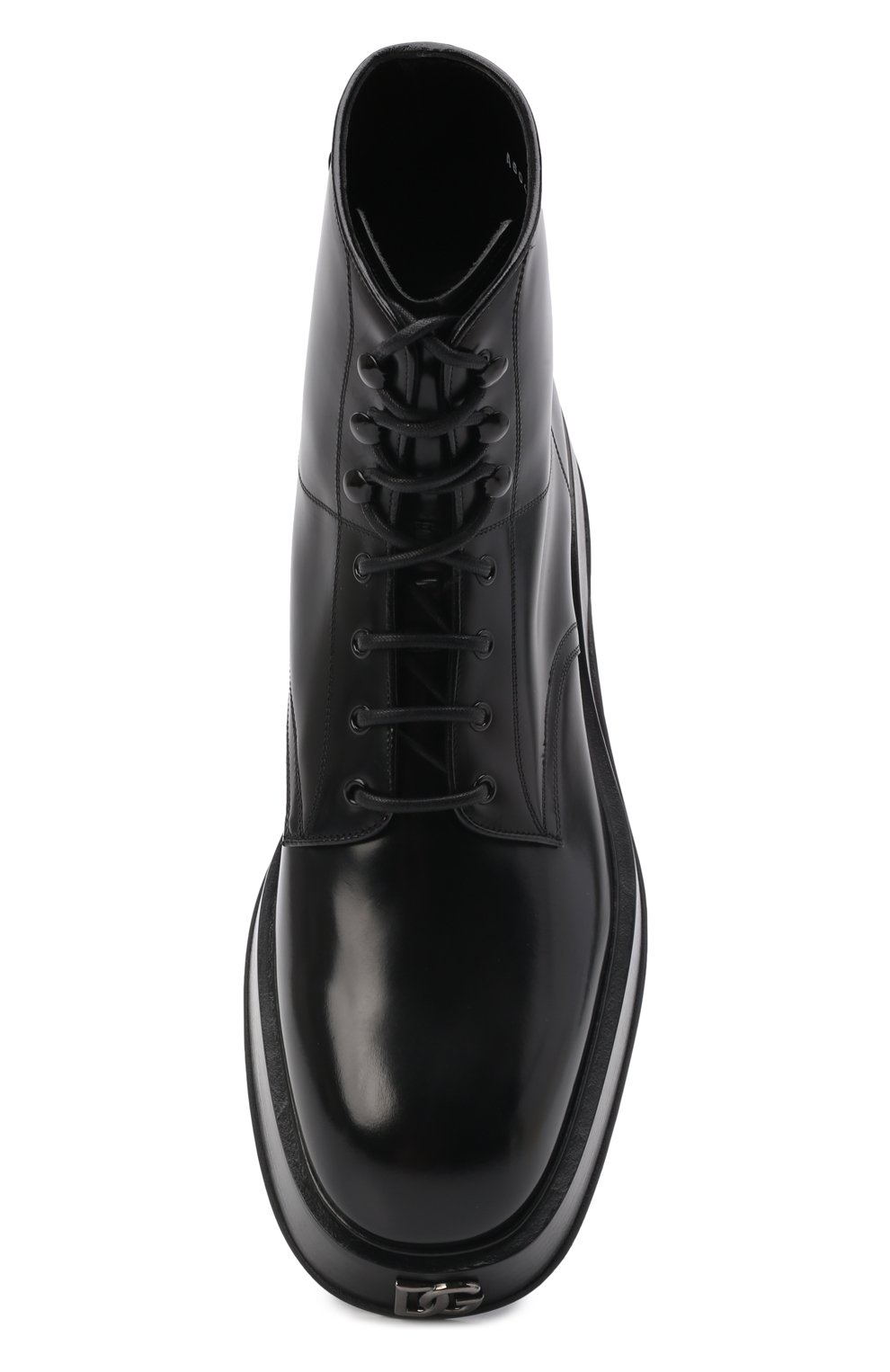 Мужские кожаные ботинки michelangelo DOLCE & GABBANA черного цвета, арт. A60419/A1203 | Фото 6 (Материал внешний: Кожа; Мужское Кросс-КТ: Ботинки-обувь, Байкеры-обувь; Материал внутренний: Натуральная кожа; Материал утеплителя: Без утеплителя; Подошва: Массивная; Длина стельки: 24,5, 25,3, 25,7, 26,1, 26,5, 26,9, 27,3, 27,7, 28,1, 28,5, 28,9, 29,3, 30,1)