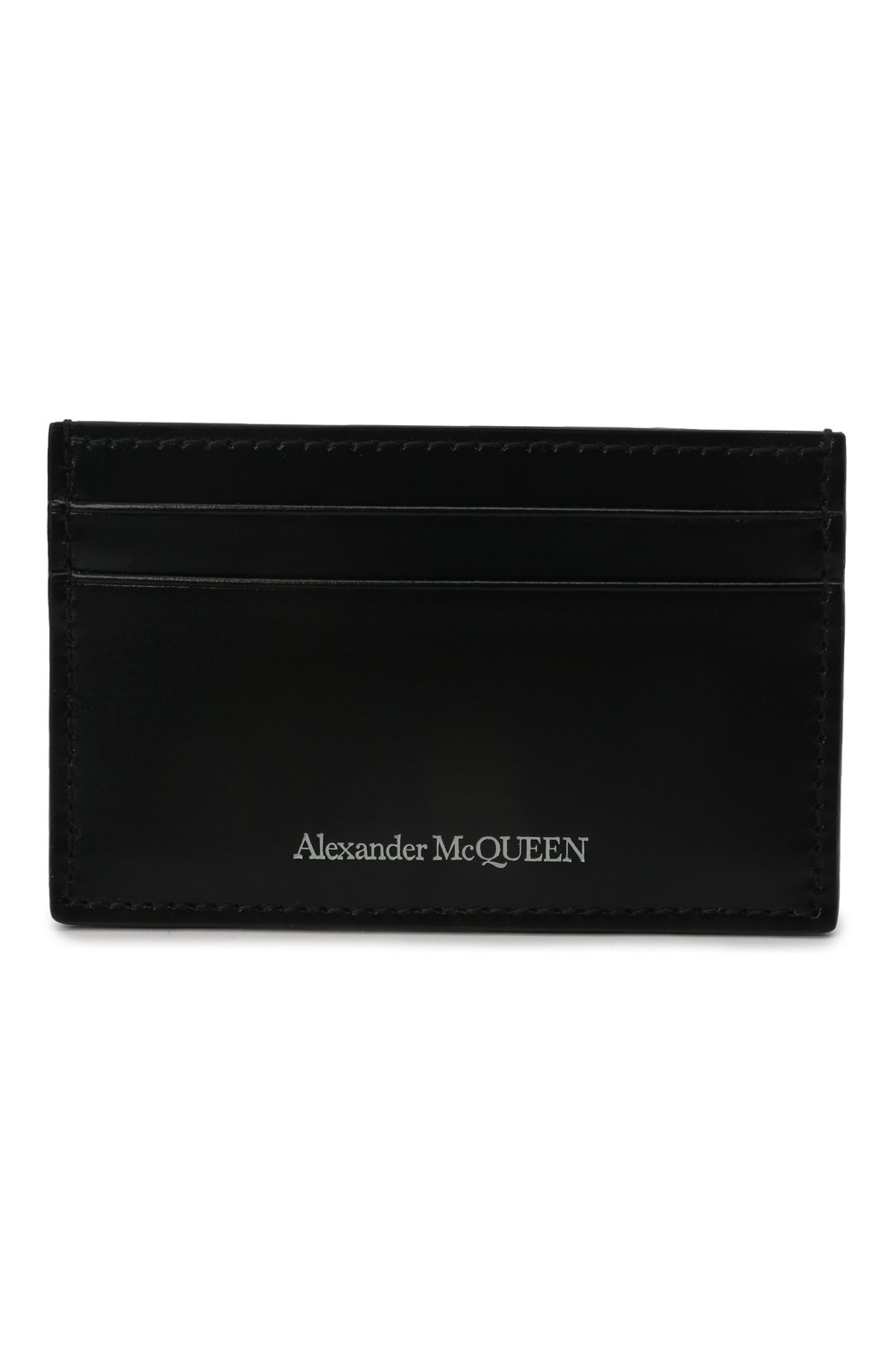 Мужской кожаный футляр для кредитных карт ALEXANDER MCQUEEN черного цвета, арт. 602144/1AAEL | Фото 1 ( Материал: Натуральная кожа)