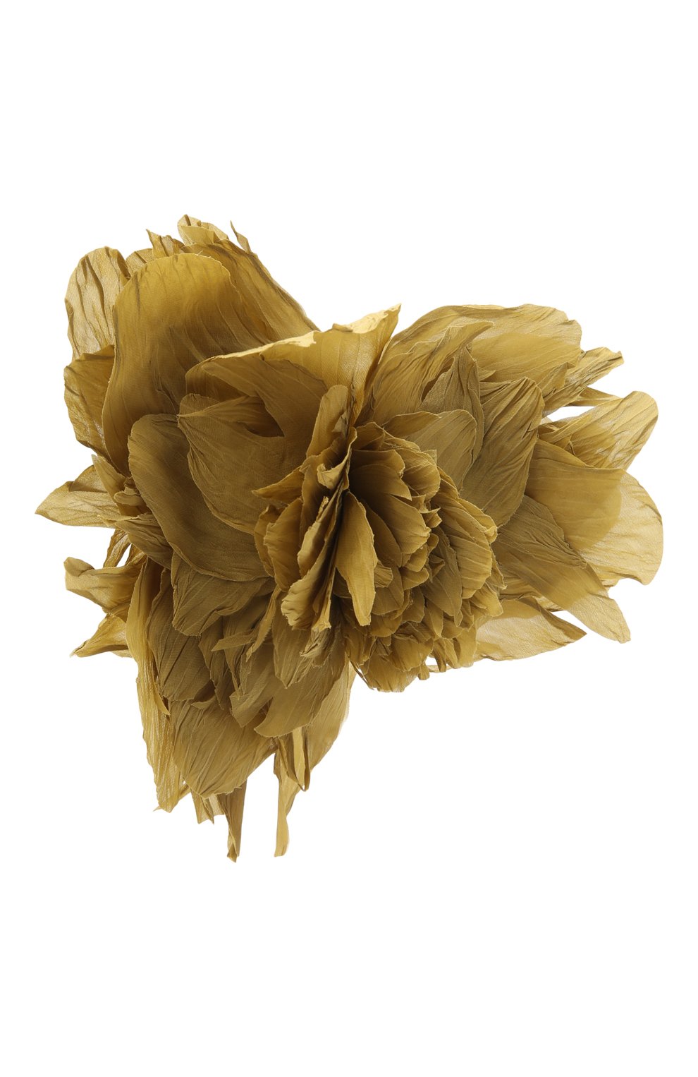 Женская брошь FLOWER ME горчичного цвета, арт. PION-NS008010L | Фото 3 (Материал: Текстиль)